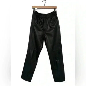 Jones New York Women's Sport Black Leather Pants Size 12